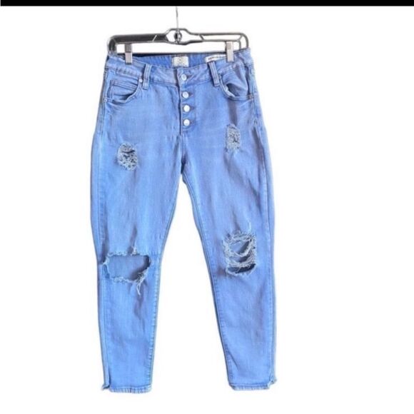 Cotton On Mid Grazer Skinny Jeans with Exposed Button Fly. Size 8. - Picture 1 of 8